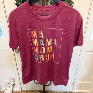 Mom Funny Animal Print Leopard Print Graphic Tee T Shirt L